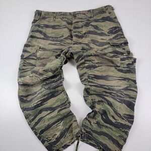 Vintage 80s 90s Military Tiger Stripe Camo Cargo Pants Size XL Vintage NATO NSN